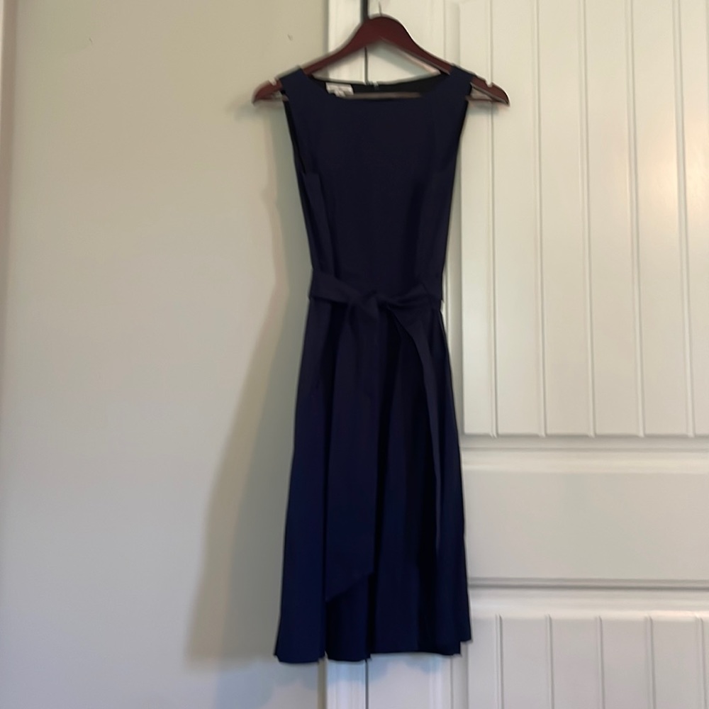 LL Bean Signature Navy Blue Shift Dress size 4